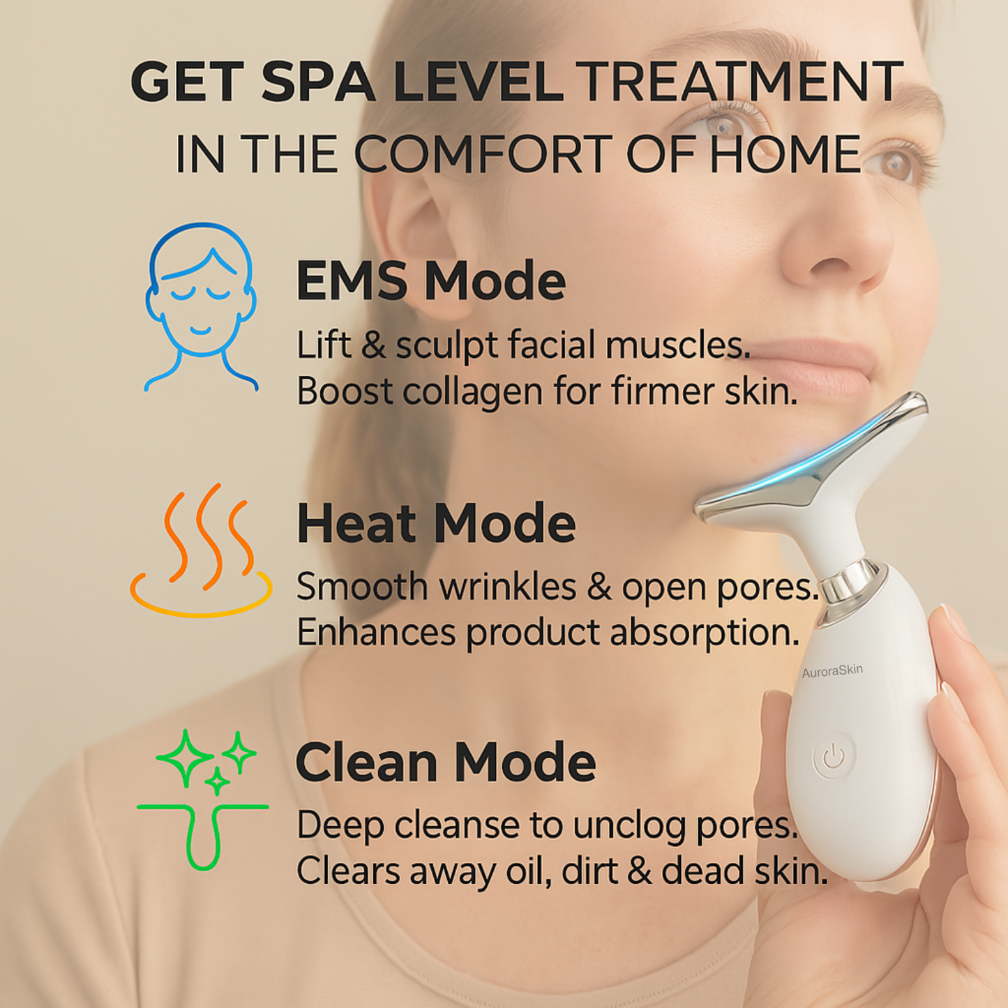 AURORA 7-in-1 LED Facial Sculptor